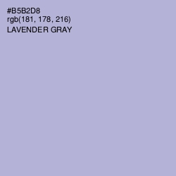 #B5B2D8 - Lavender Gray Color Image